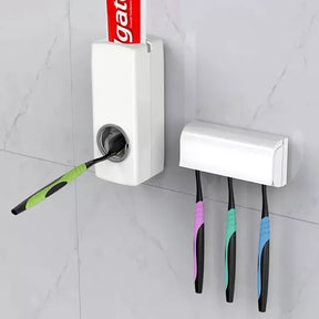 Dispensador De Pasta Dental Con Porta Cepillos