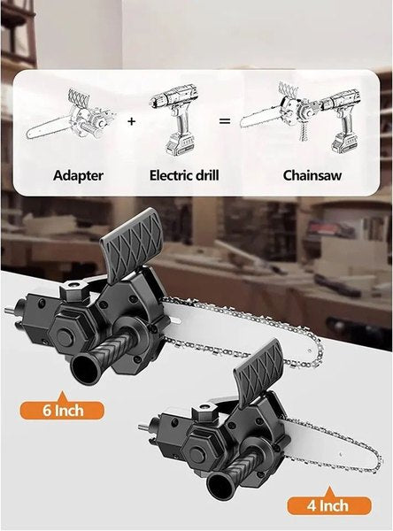 ADAPTADOR DE MOTOSIERRA PARA TALADRO 6"