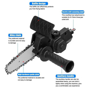 ADAPTADOR DE MOTOSIERRA PARA TALADRO 6"