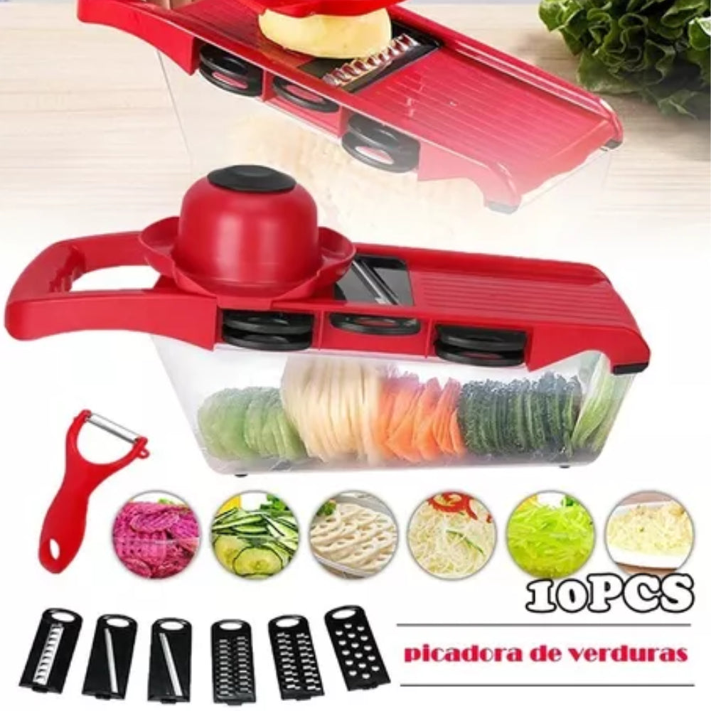 Rallador De Verduras Mandoline 6 En 1