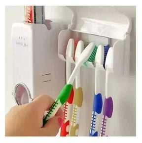 Dispensador De Pasta Dental Con Porta Cepillos