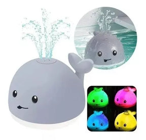 Juguete De Baño Para Niños Ballena Led Rociador Agua